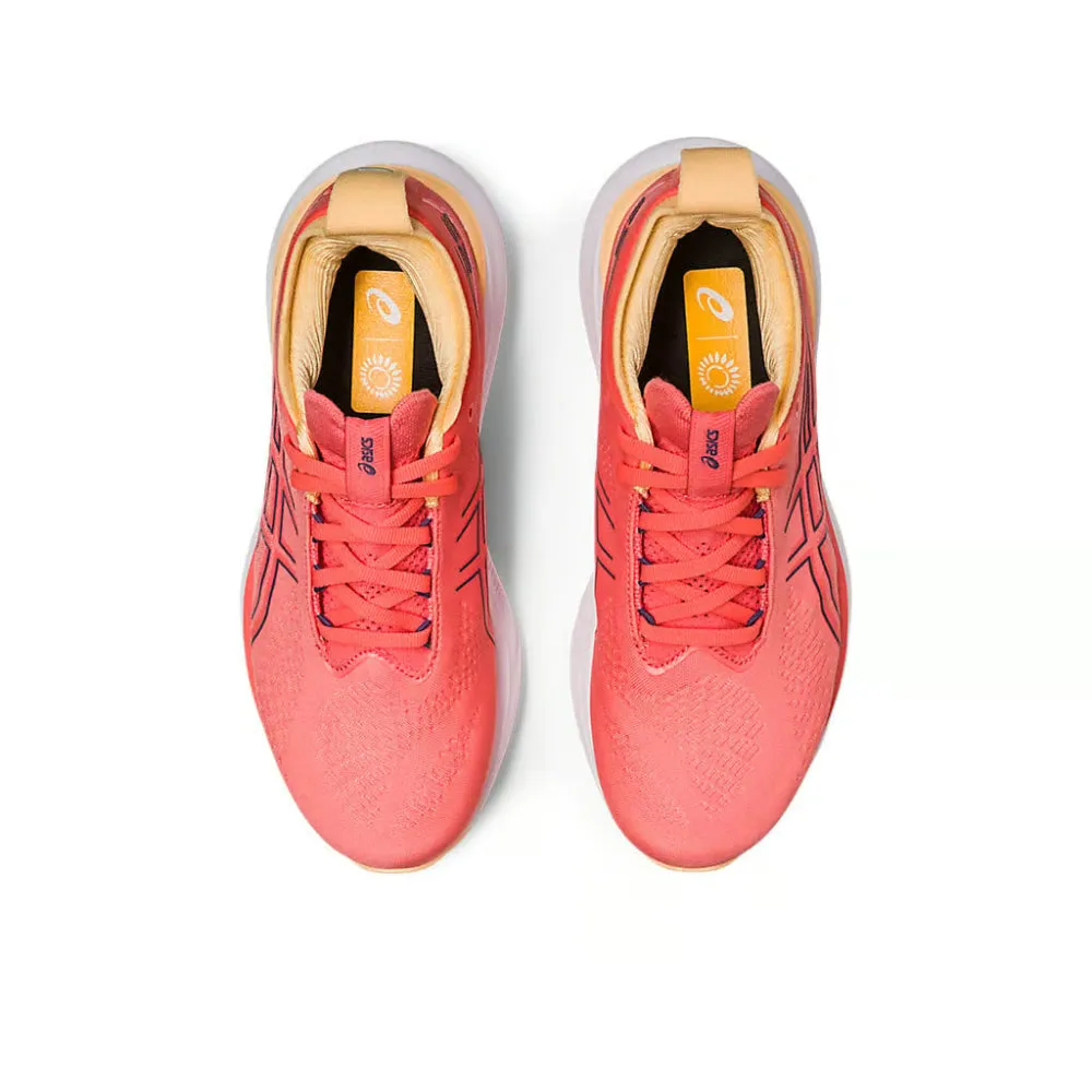 ASICS Women's Gel-Nimbus 25 Running Shoe (Papaya/Dusty Purple)