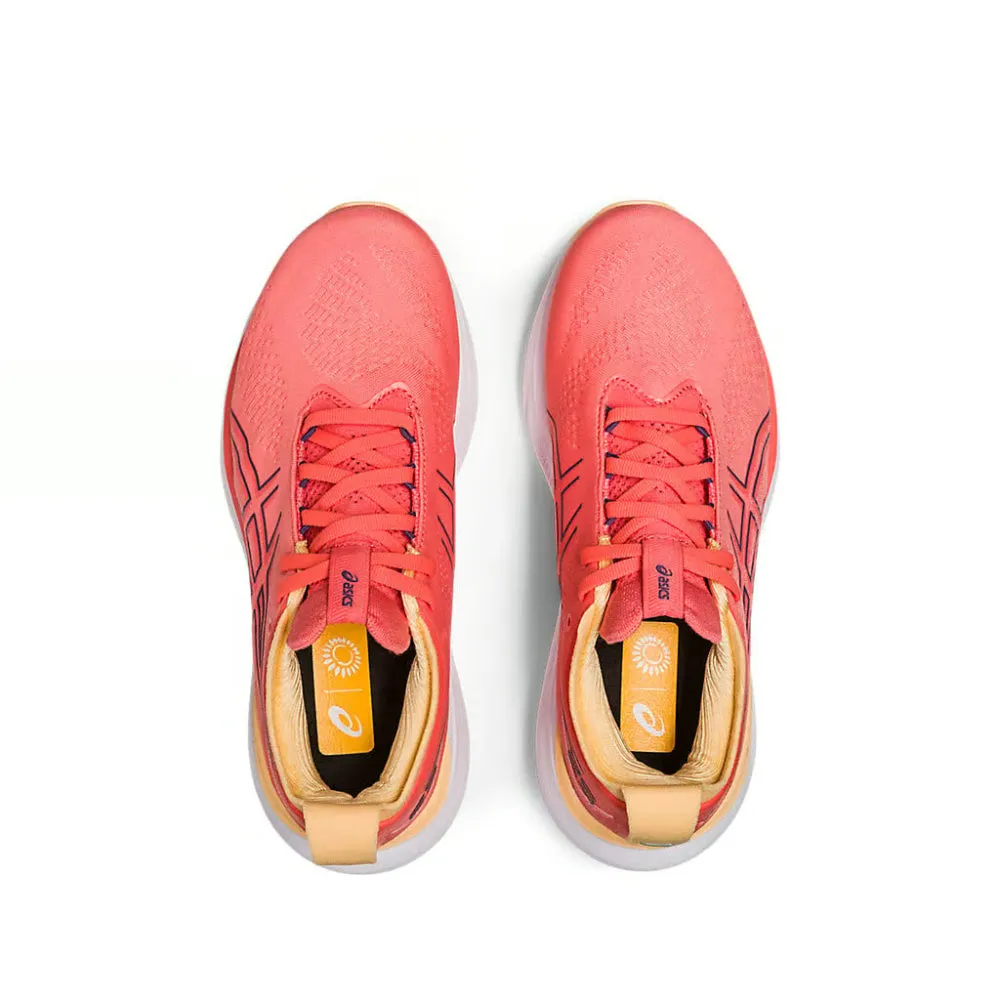 ASICS Women's Gel-Nimbus 25 Running Shoe (Papaya/Dusty Purple)