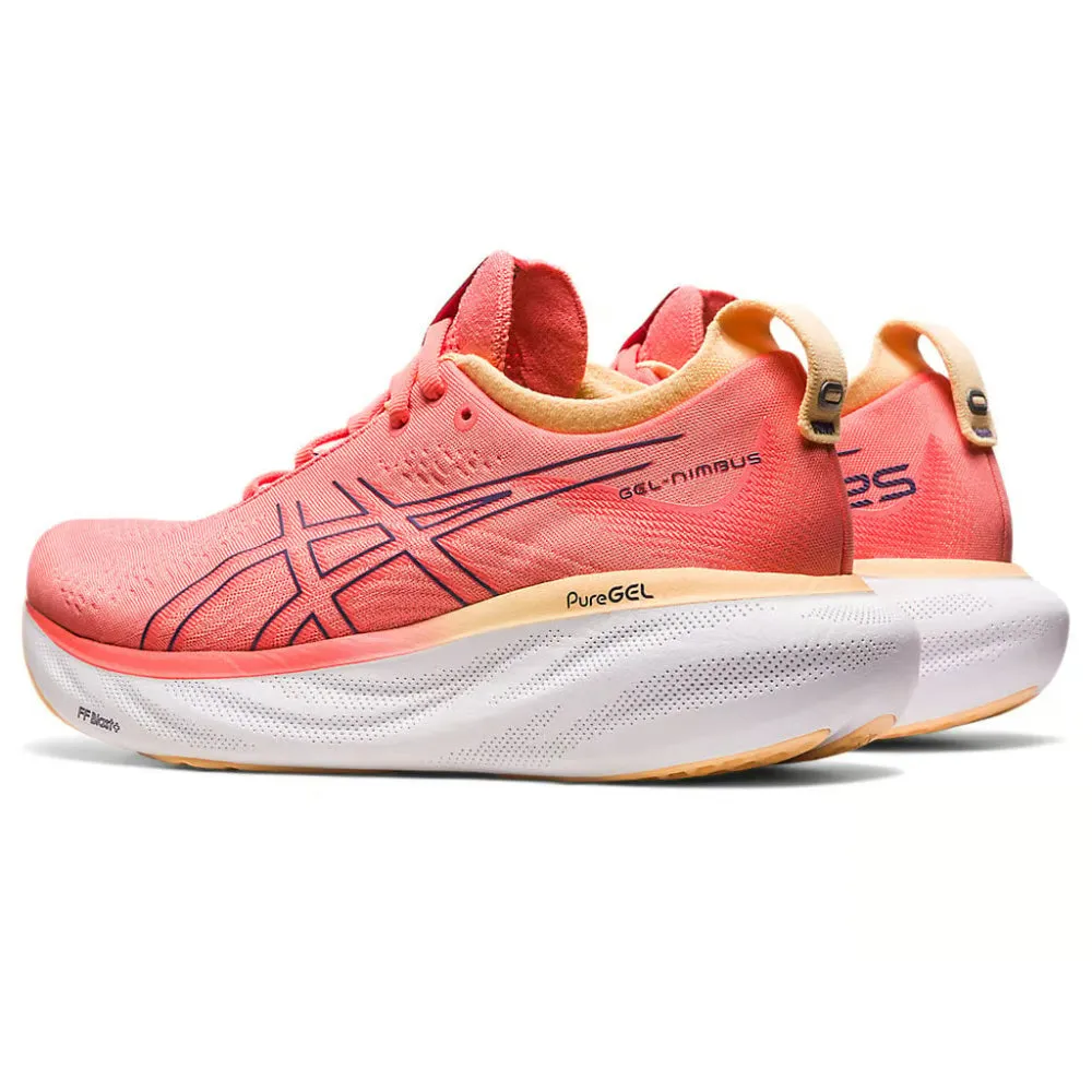 ASICS Women's Gel-Nimbus 25 Running Shoe (Papaya/Dusty Purple)