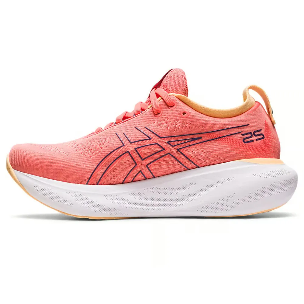 ASICS Women's Gel-Nimbus 25 Running Shoe (Papaya/Dusty Purple)