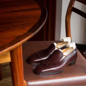 Brown Leather Cassiopeia Wingtip Brogue Loafers - Formal Shoes