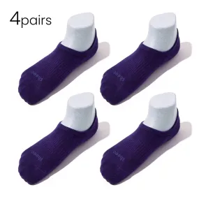 Bundle Pack-4Pairs / Youth Low-Mid-High-cut Casual No Show Socks | Super Soft Modal | Non-slip Guaranteed (Discontinued)