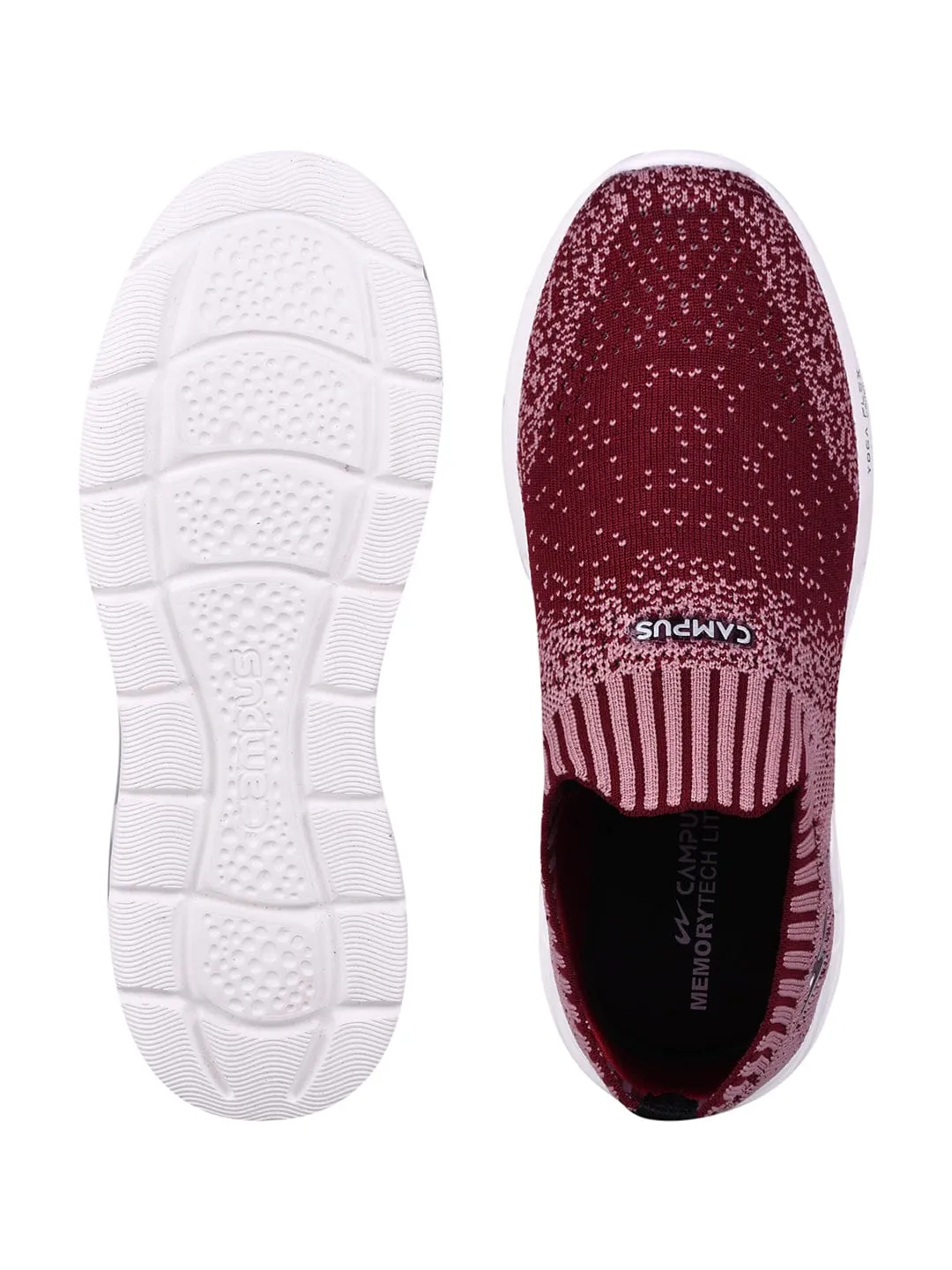 CAMP-SPINDA Red Women's Slip-ons