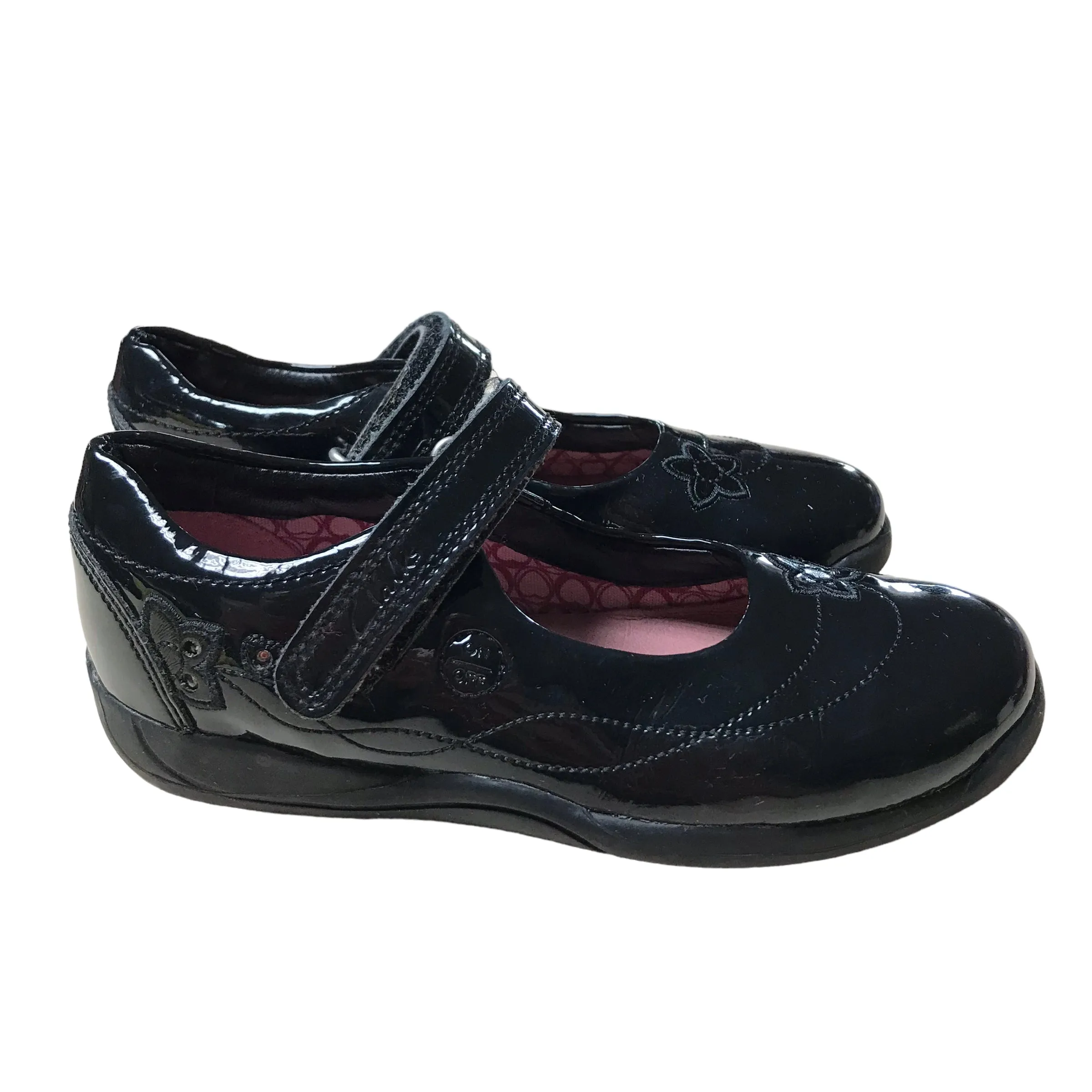 Clarks Black Leather School Shoes Shoe Size 9E junior