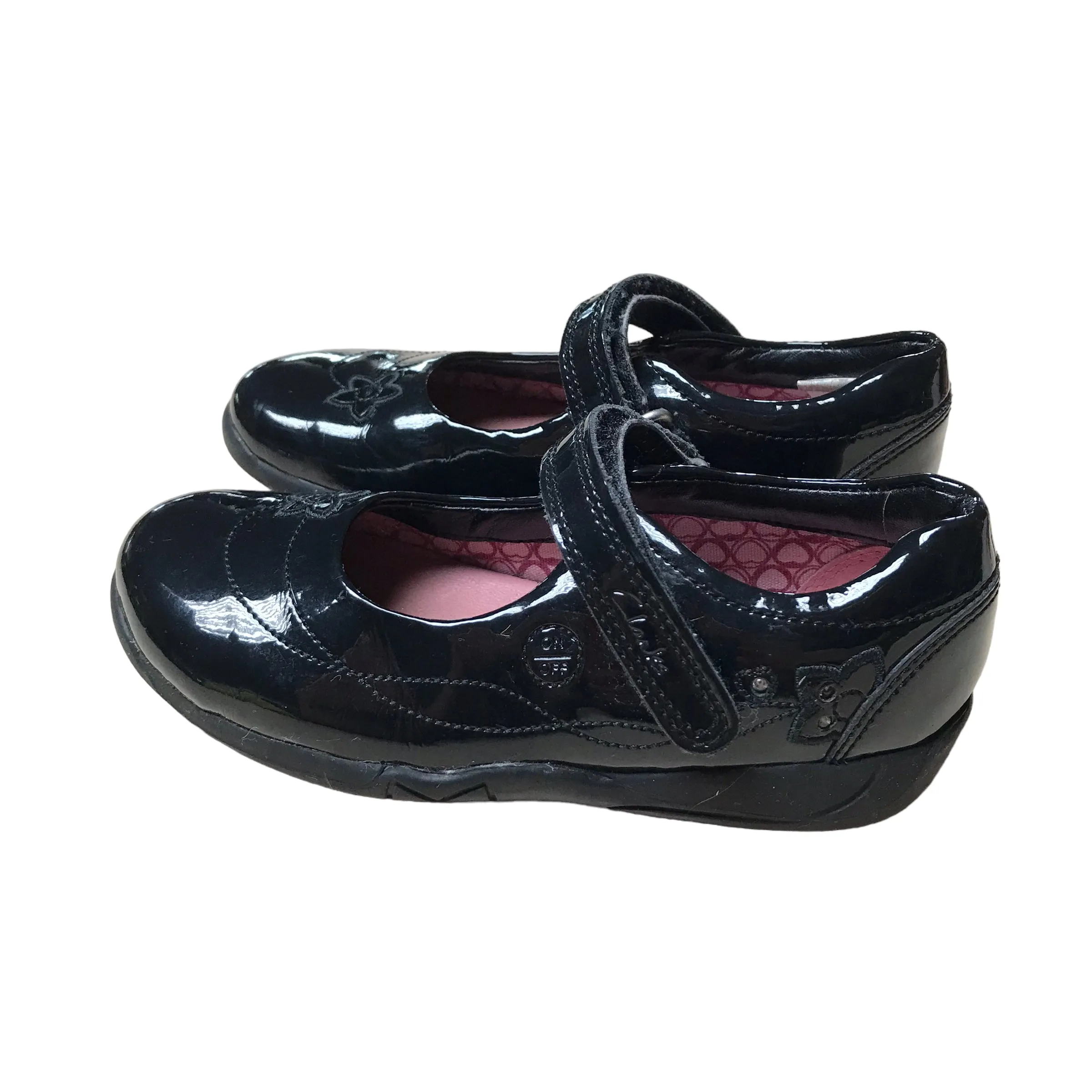 Clarks Black Leather School Shoes Shoe Size 9E junior