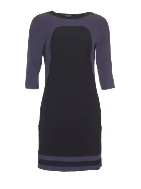 Colour Block Dress EDEN04 Blue