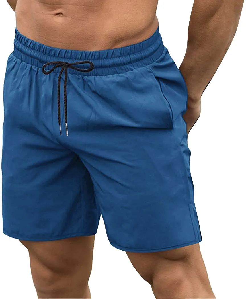 COOFANDY Men's 2 Pack Gym Workout Shorts Quick Dry Bodybuilding Weightlifting Pants Training Running Jogger with Pockets