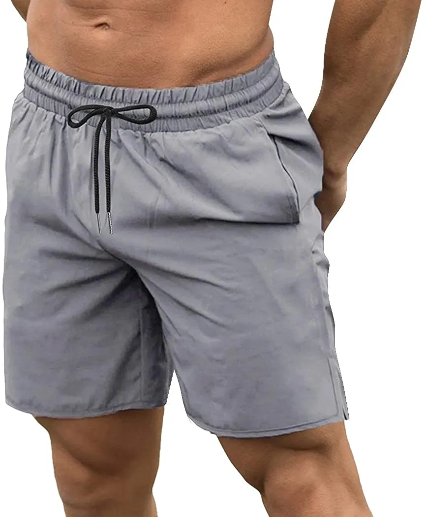 COOFANDY Men's 2 Pack Gym Workout Shorts Quick Dry Bodybuilding Weightlifting Pants Training Running Jogger with Pockets