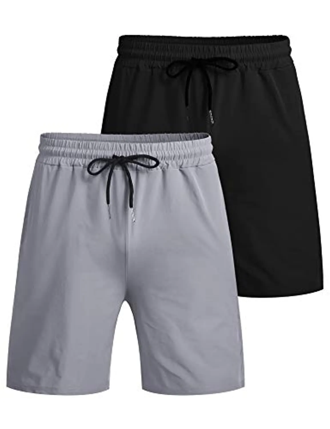COOFANDY Men's 2 Pack Gym Workout Shorts Quick Dry Bodybuilding Weightlifting Pants Training Running Jogger with Pockets