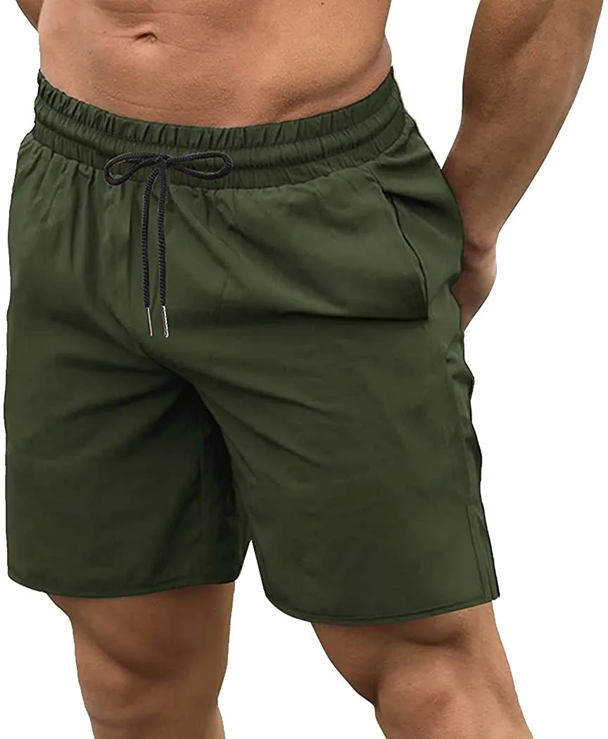 COOFANDY Men's 2 Pack Gym Workout Shorts Quick Dry Bodybuilding Weightlifting Pants Training Running Jogger with Pockets