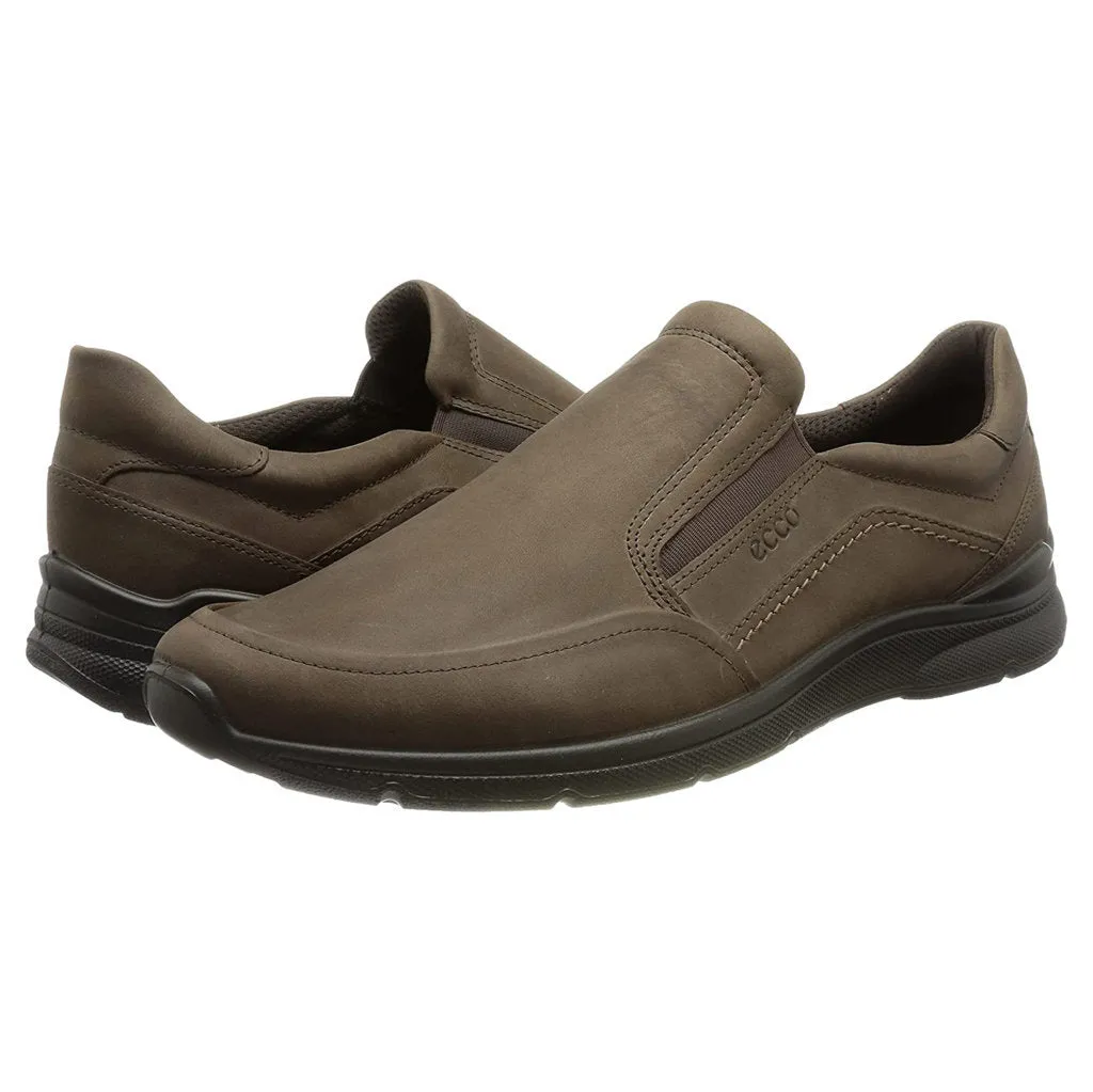 Ecco Irving Nubuck Leather Men's Slip-On Shoes