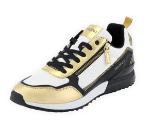 Mazino Spinel Zipper Jogger with Swirl Detail Gold Sneakers - Men