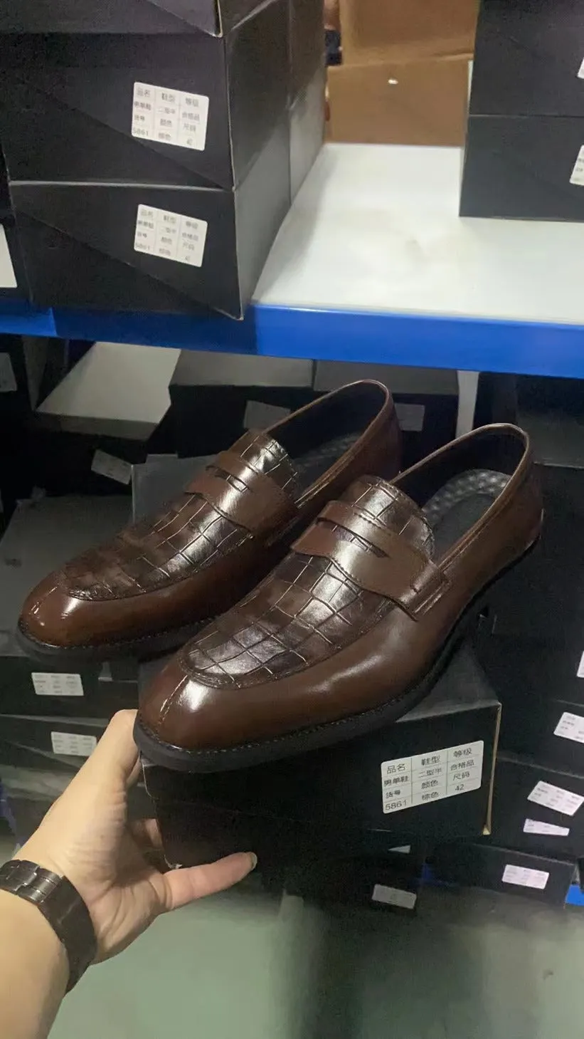 Men's leather shoes casual 45 46 large size 47 European and American hairstylist shoes dress shoes