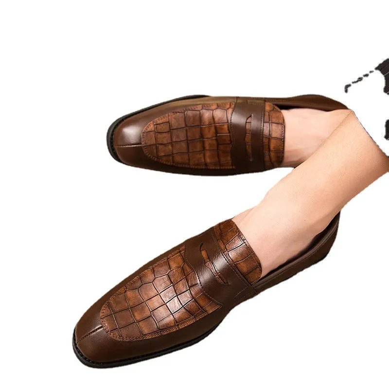 Men's leather shoes casual 45 46 large size 47 European and American hairstylist shoes dress shoes