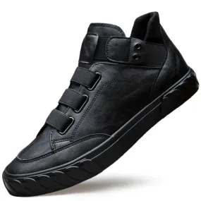 Men's Leather Shoes - Korean Trend, Comfortable Loafer, British Fashion High-Top Sneakers, New Moccasins Zapatos De Hombre