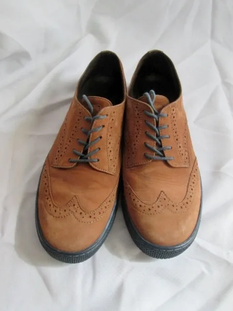Mens MR. B'S FOR ALDO Suede Wingtip Oxford Leather Shoe 9 Derby BROWN