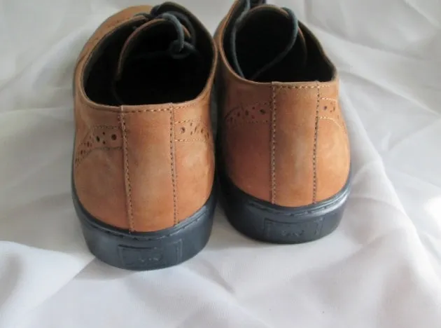 Mens MR. B'S FOR ALDO Suede Wingtip Oxford Leather Shoe 9 Derby BROWN