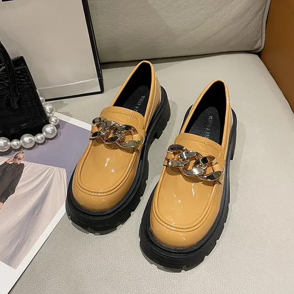 Nellie Round Toe Chunky Lolita Platform Loafers - 4 Colors