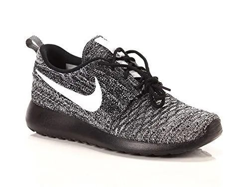 Nike Women's Roshe Run Flyknit Running Trainers 704927, Black/White