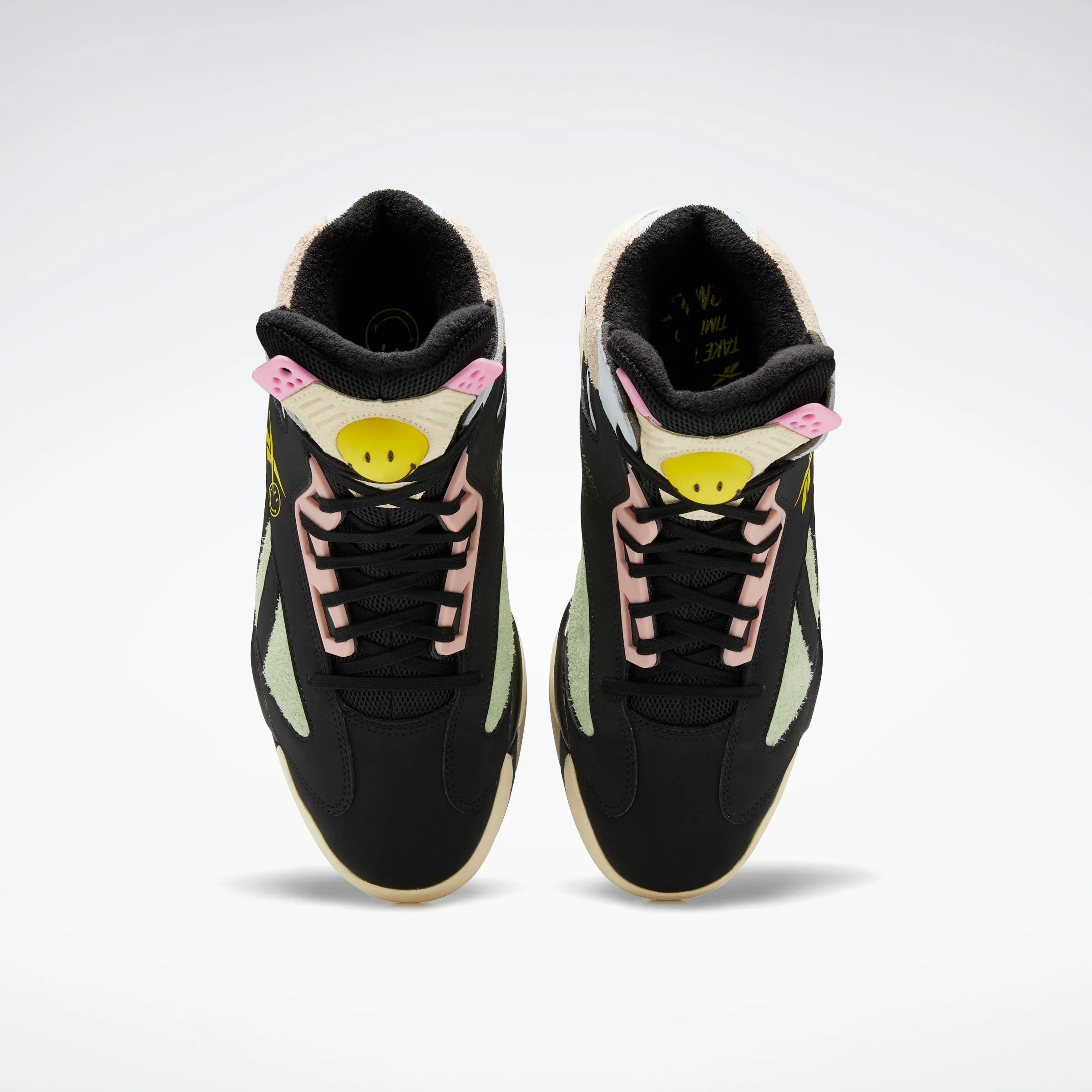 Reebok Footwear Men Smiley Shaq Attaq Shoes Cblack/Dreblu/Stiyel