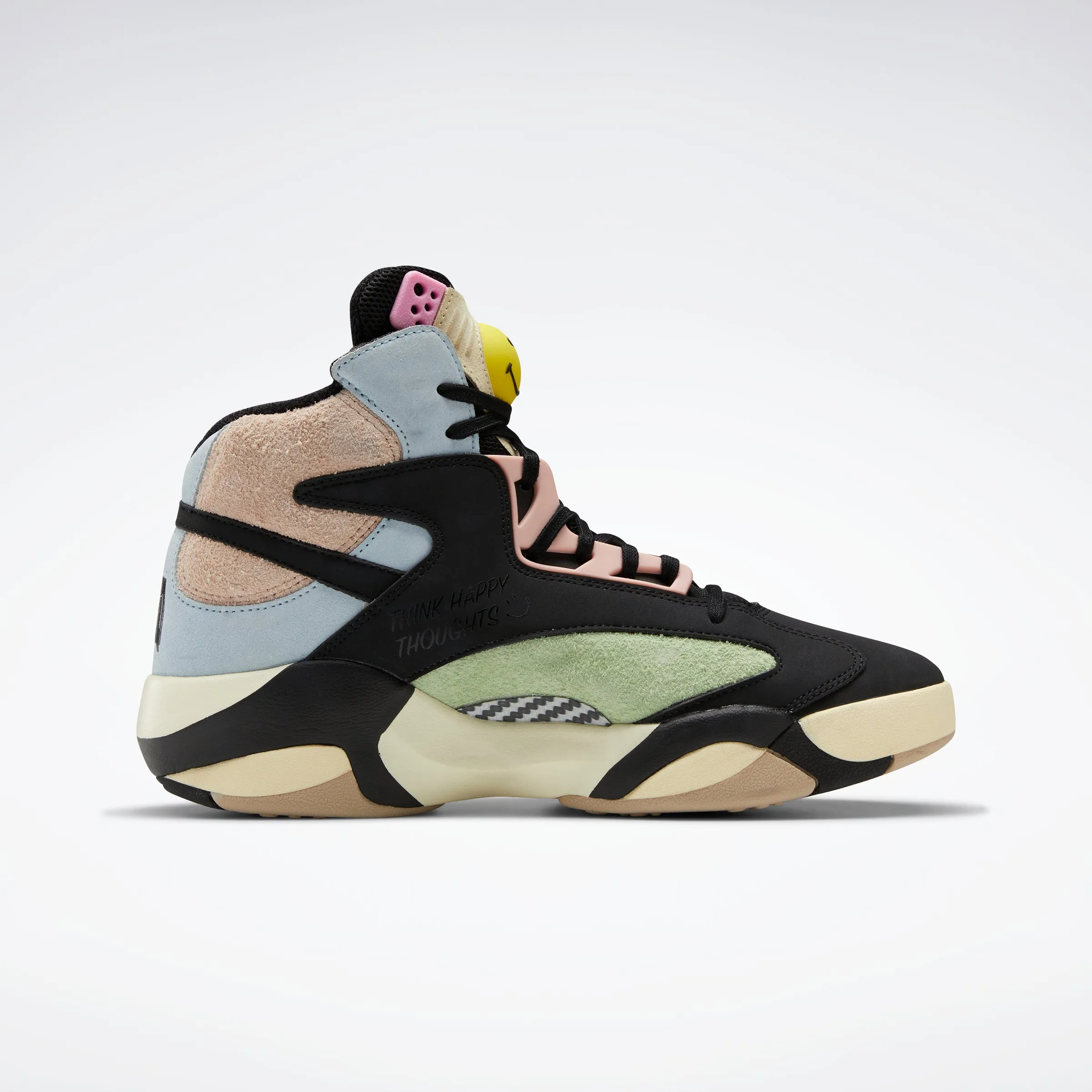 Reebok Footwear Men Smiley Shaq Attaq Shoes Cblack/Dreblu/Stiyel
