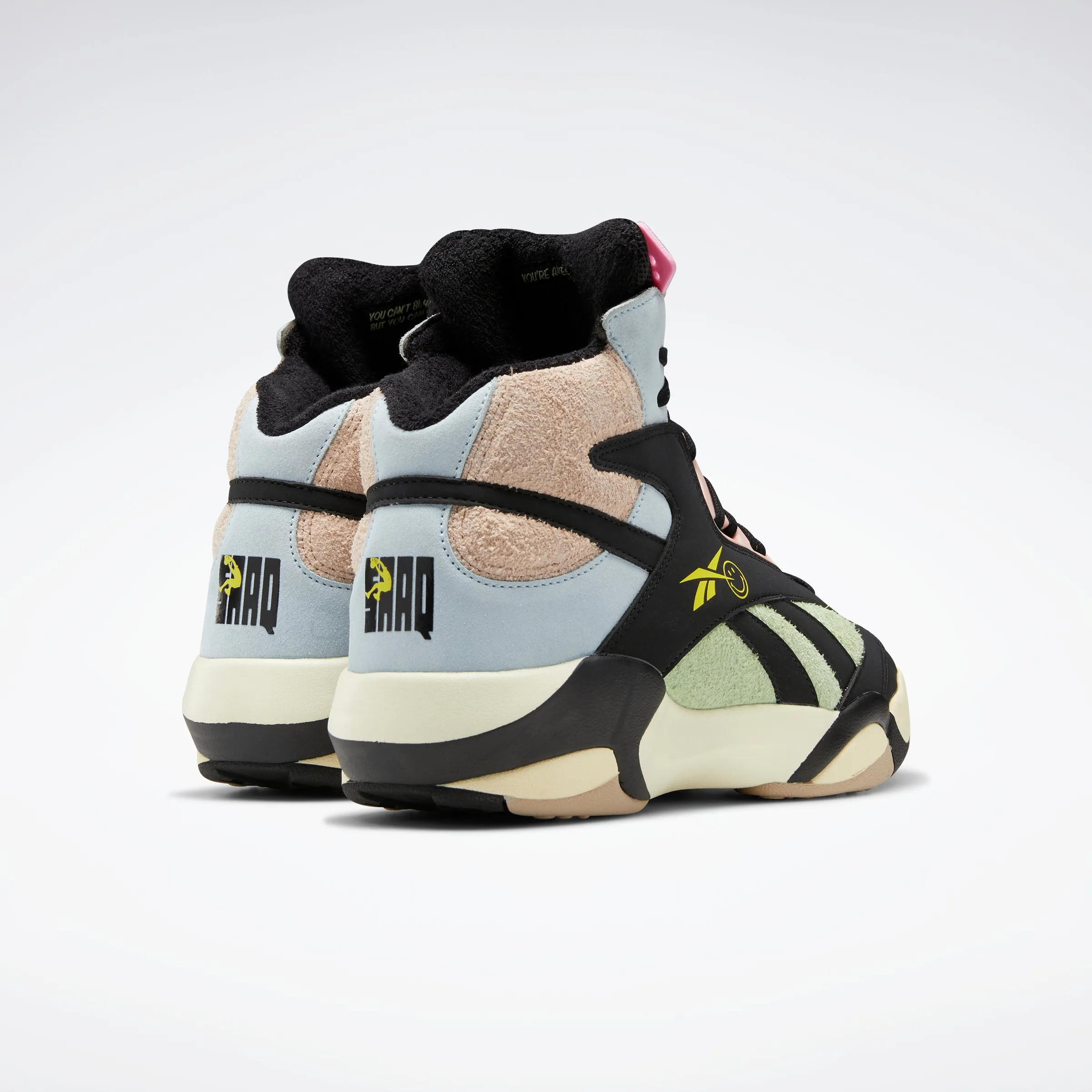 Reebok Footwear Men Smiley Shaq Attaq Shoes Cblack/Dreblu/Stiyel
