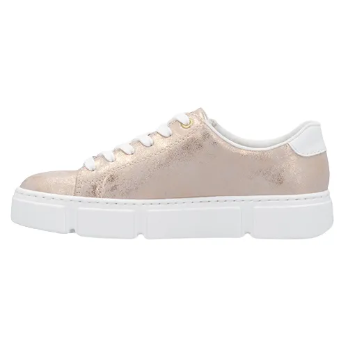 Rieker Ladies Trainers - N5917-90 - Rose Gold