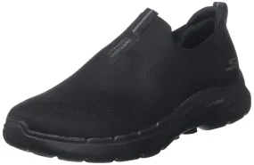 Skechers Men's Gowalk 6-Stretch Fit Slip-On Athletic Performance Walking Shoe, Black, 10.5