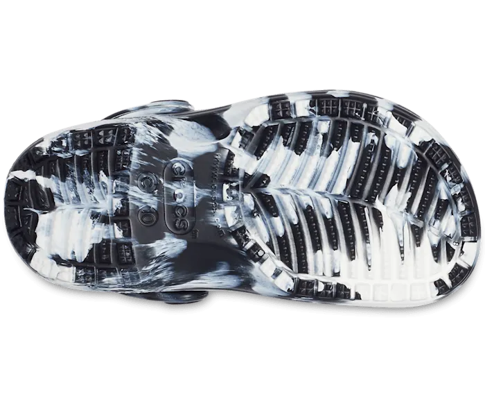 Toddler Classic Marbled Clog - Black/White