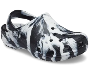 Toddler Classic Marbled Clog - Black/White