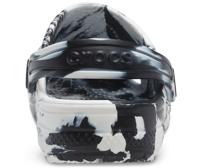 Toddler Classic Marbled Clog - Black/White