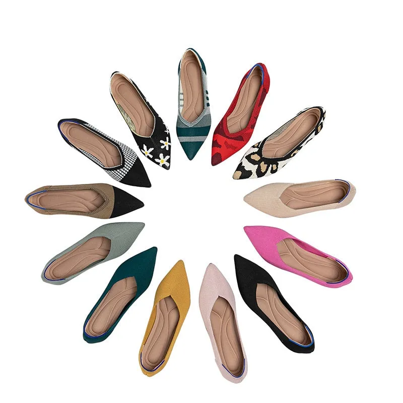 Wendy Pattern Print Basic Flats - 12 Patterns