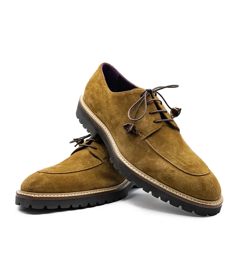 Zelli Campo Sueded Goatskin Split Toe Lace Up