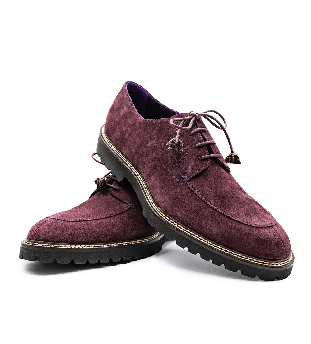 Zelli Campo Sueded Goatskin Split Toe Lace Up
